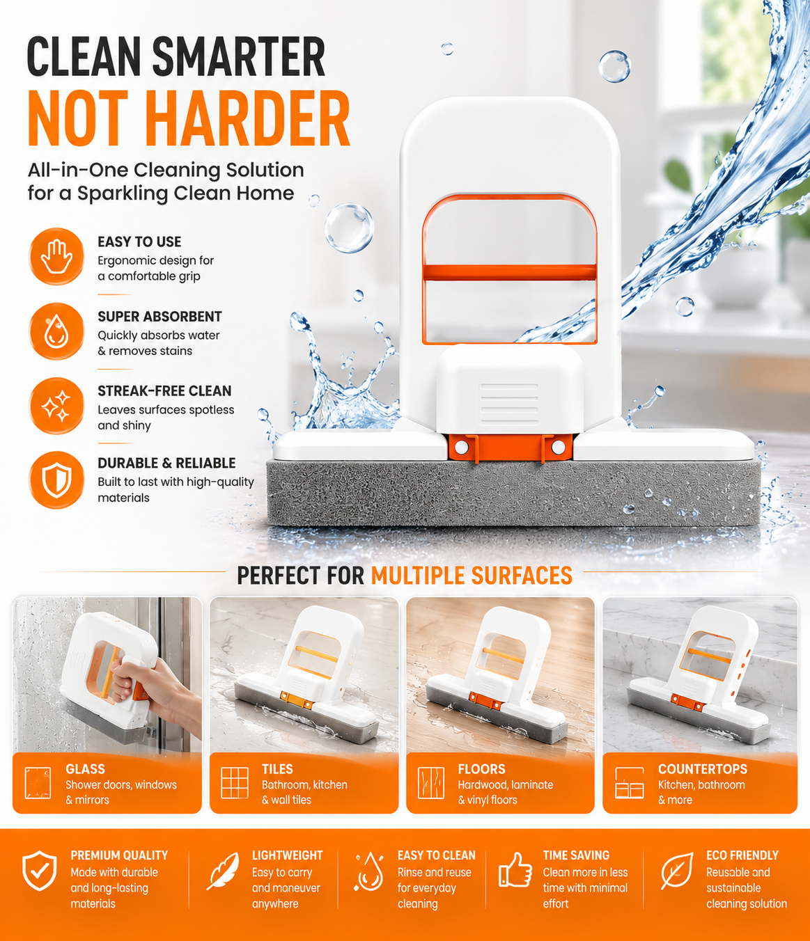 Wash &amp; Rinse All-in-One Cleaning Sponge