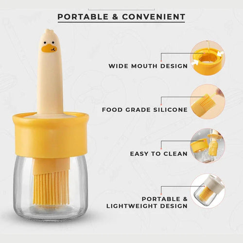 Cute Oil Dispenser Brush Bottle